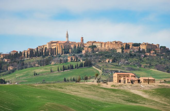 Village of Pienza in Tuscany